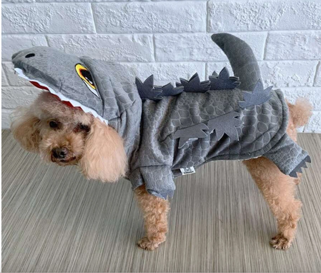 Pet Stegosaurus Dinosaur Coat, Outfit  for Dogs and Cats