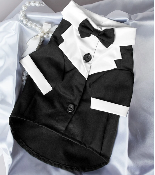 Magic Mike Pet Tuxedo and Bow Tie Wedding Suit Outfit