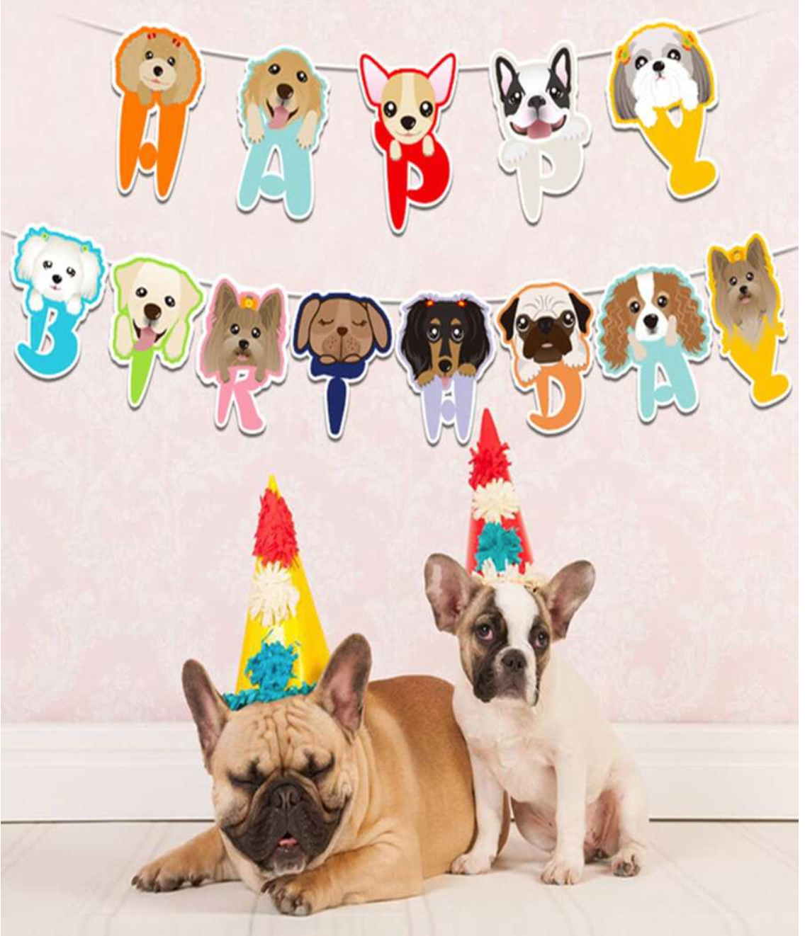 Pet, Dog & Cat Happy Birthday Banner