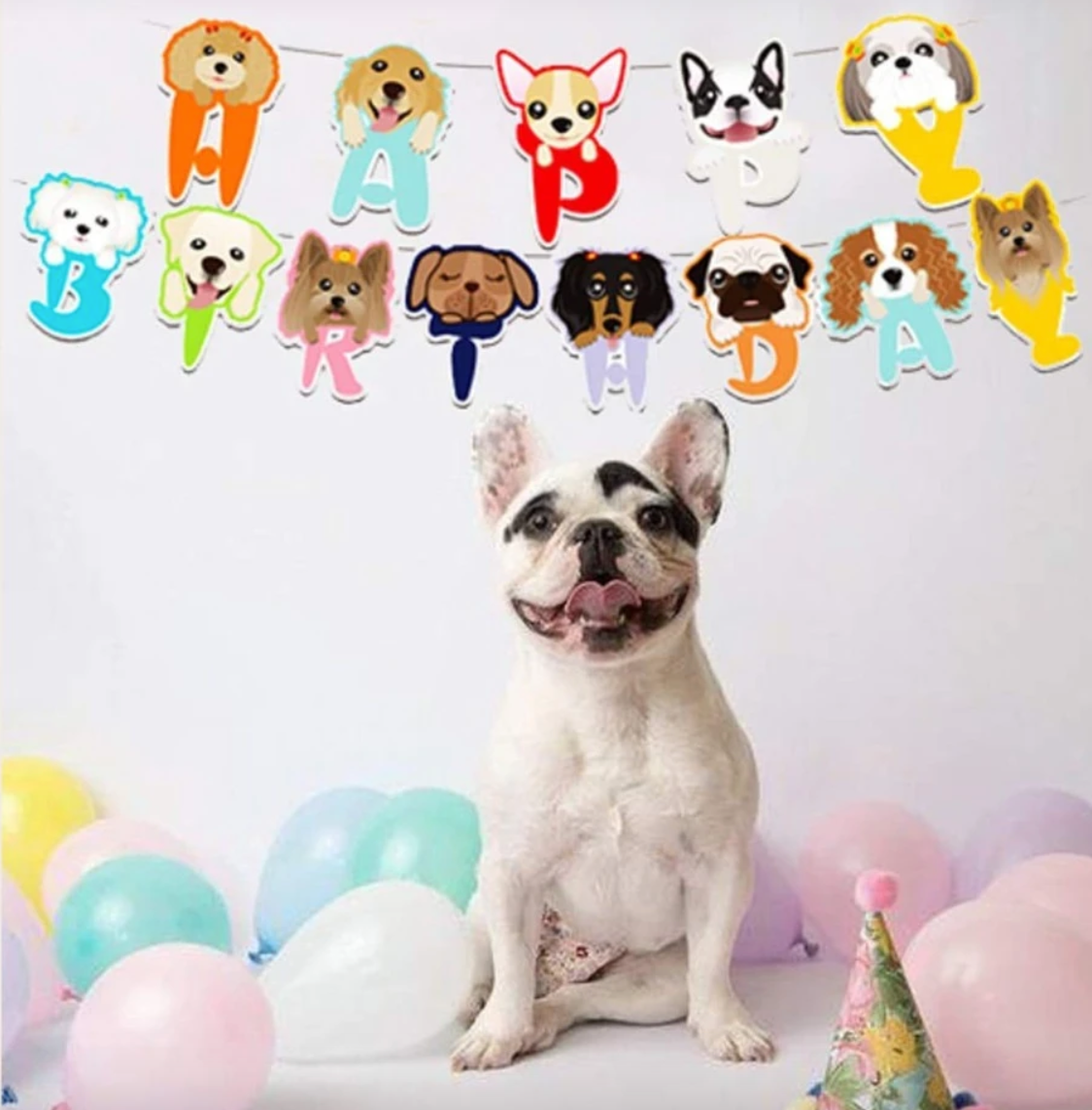 Pet, Dog & Cat Happy Birthday Banner