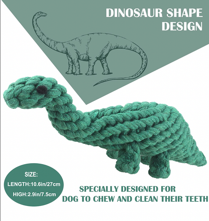 Dog Cotton Rope Dinosaur Chewing Toy