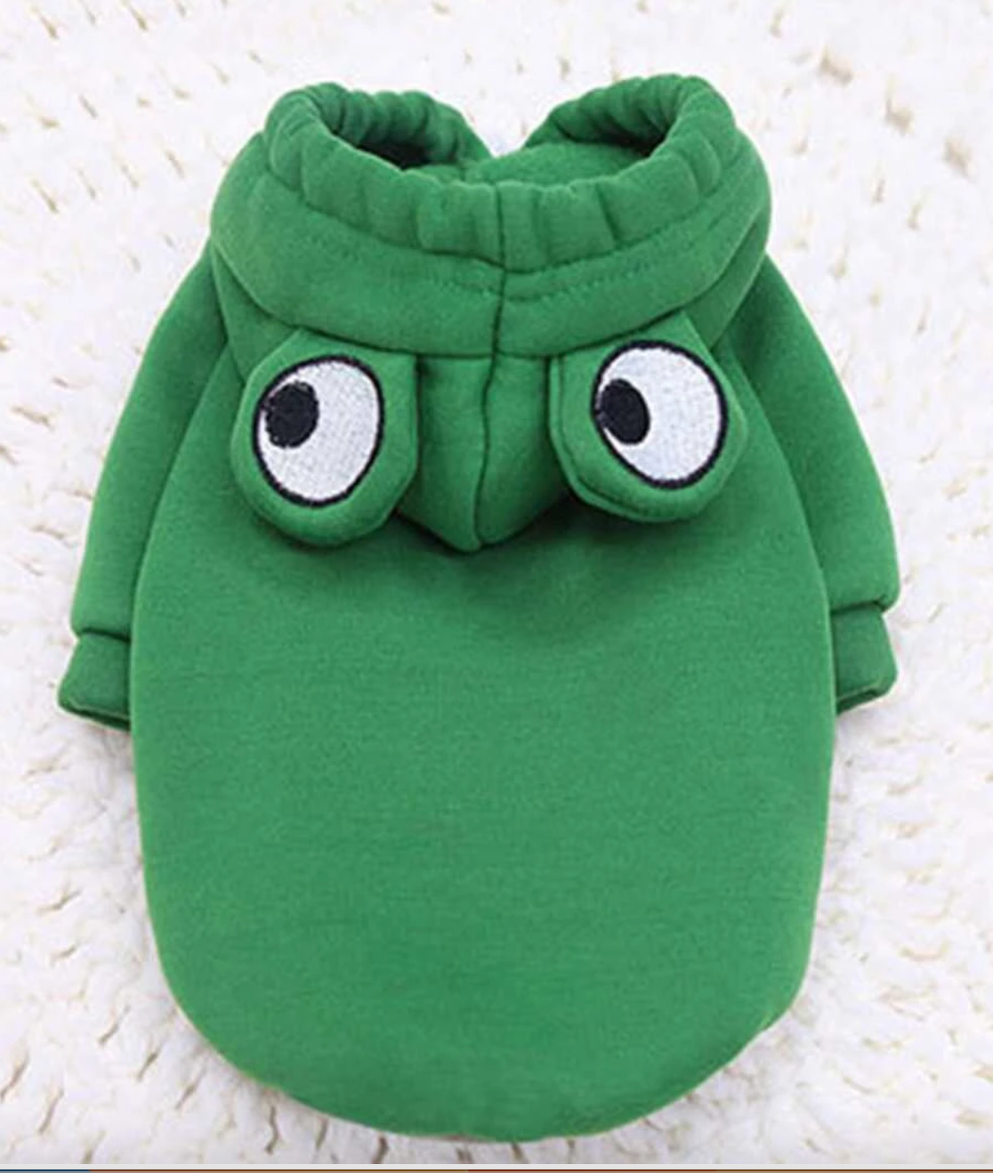 Green Frog Pet Fancy Dress Hoodie Outfit for Dogs and Cats