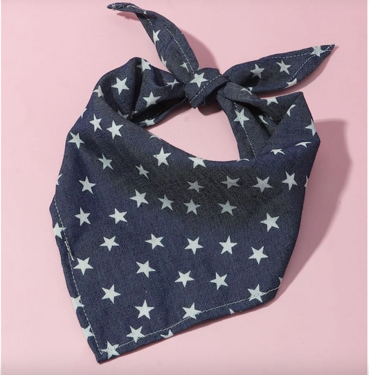 Blue Star  Pet Bandana for Dogs and Cats