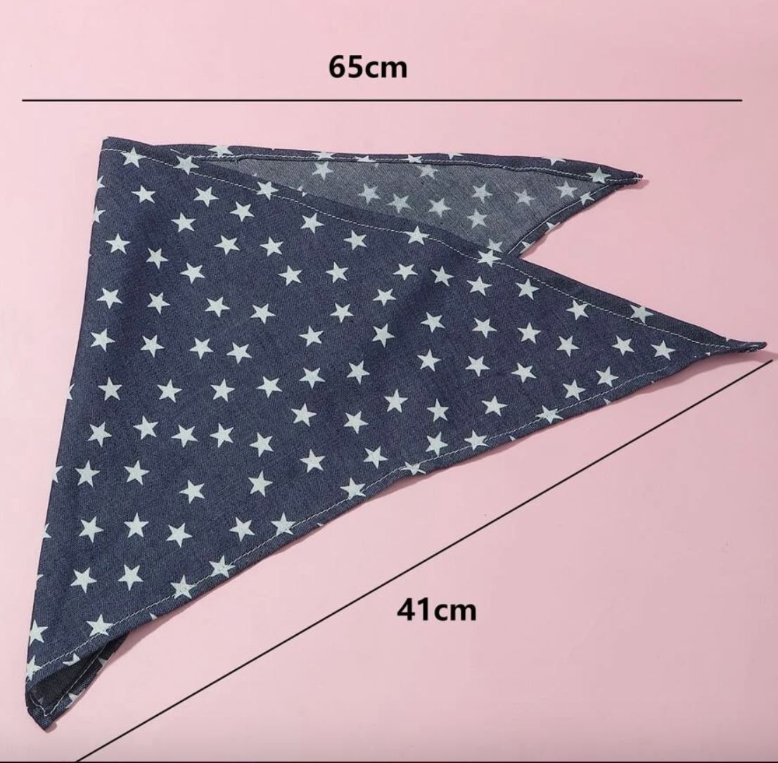 Blue Star  Pet Bandana for Dogs and Cats